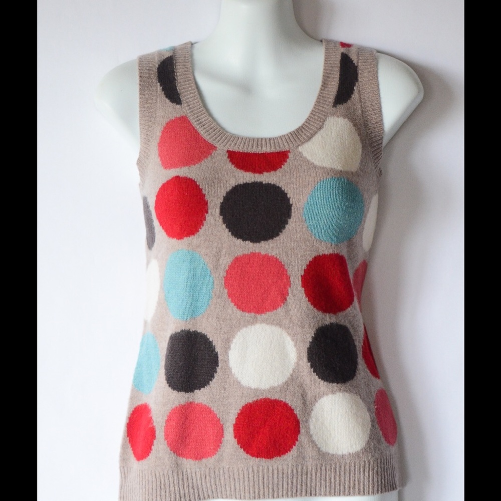 Sz UK 10 US 6  Boden Dotty Sweater Vest
